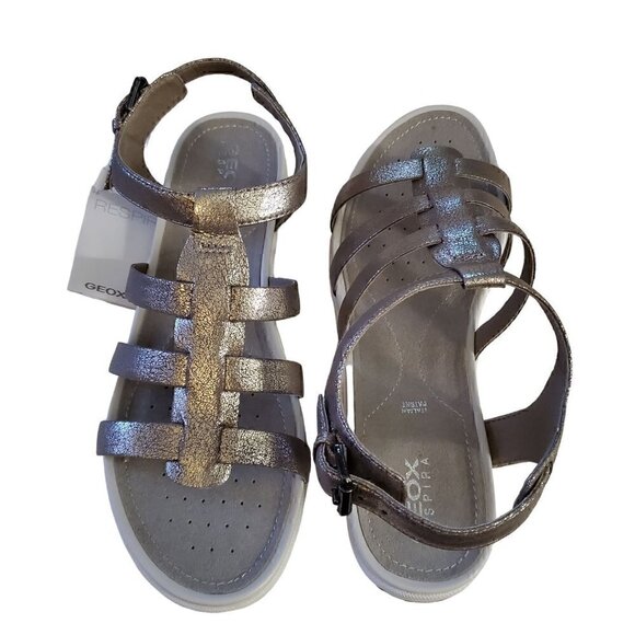 Geox Metallic Sandals, Woman's Sandals NIB - Picture 3 of 5